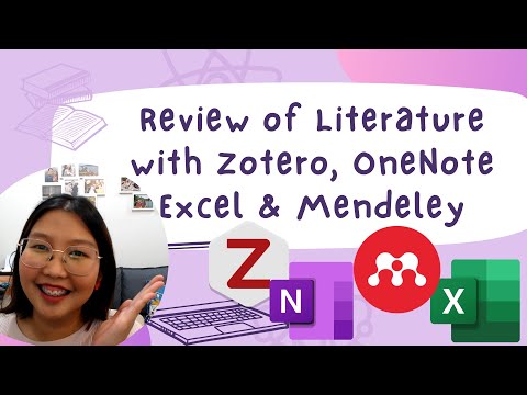 How to Do a Review of Literature Using Zotero, OneNote, Mendeley & Excel | Step-by-Step Tutorial