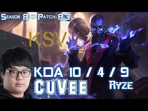 KSV CuVee RYZE vs GANGPLANK Top - Patch 8.3 KR Ranked