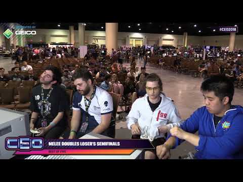 CEO 2018 Melee - Wizzrobe + Swedish Delight vs Hungrybox + Mayb - Doubles Losers Semis