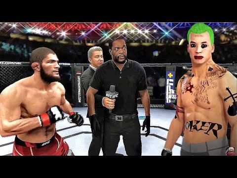 UFC 4 | Khabib Nurmagomedov vs. Joker DC EA Sports UFC 4 immortal