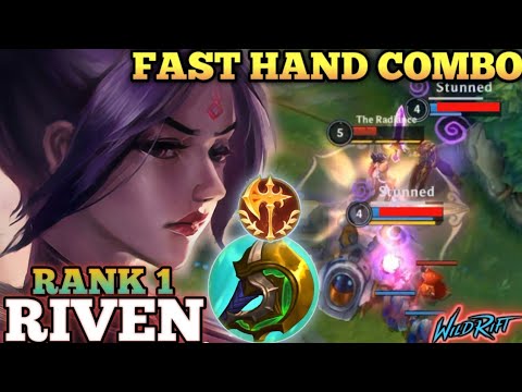 RIVEN FAST HAND COMBO! SEASON 9 NEW META BUILD - TOP 1 GLOBAL RIVEN BY The Radiance - WILD RIFT