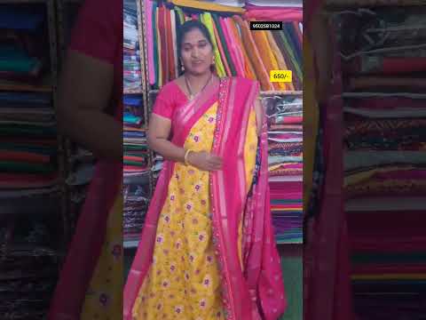 Pochampally design gap border dola silk saree