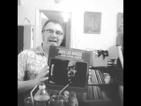 Kurt Gottschalk of Miniature Minotaurs makes off with my John Lee Hooker LP