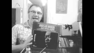 Kurt Gottschalk of Miniature Minotaurs makes off with my John Lee Hooker LP