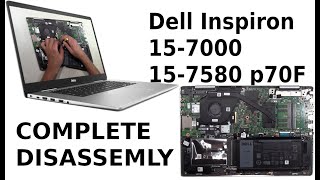 Dell Inspiron 15 7000 15 7580 p70F Take Apart Complete Disassemble