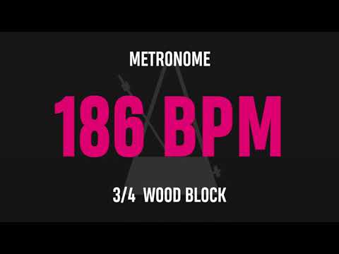 186 BPM 3/4 - Best Metronome (Sound : Wood block)
