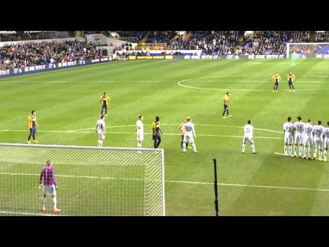 The moment Harry Kane stepped in for Lloris. Spurs v Asteras 23/10/14