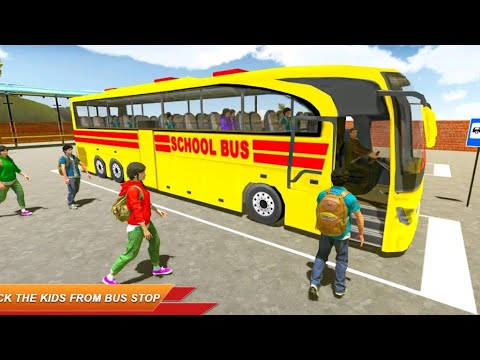 Satisfying & Relaxing Bus Driving।। City School Bus Driver Simulator: New Coach 2020 Gameplay Part-2