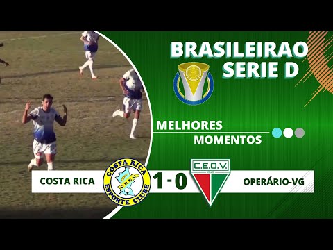 COSTA RICA 1 X 0 OPERARIO | BRASILEIRAO SERIE D | 22/05/22