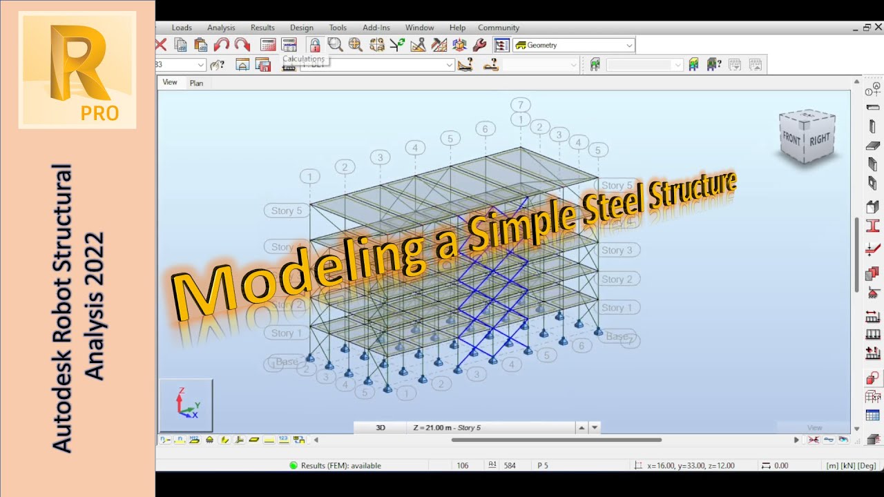 Understanding Steel Structure Modeling in Autodesk Robot