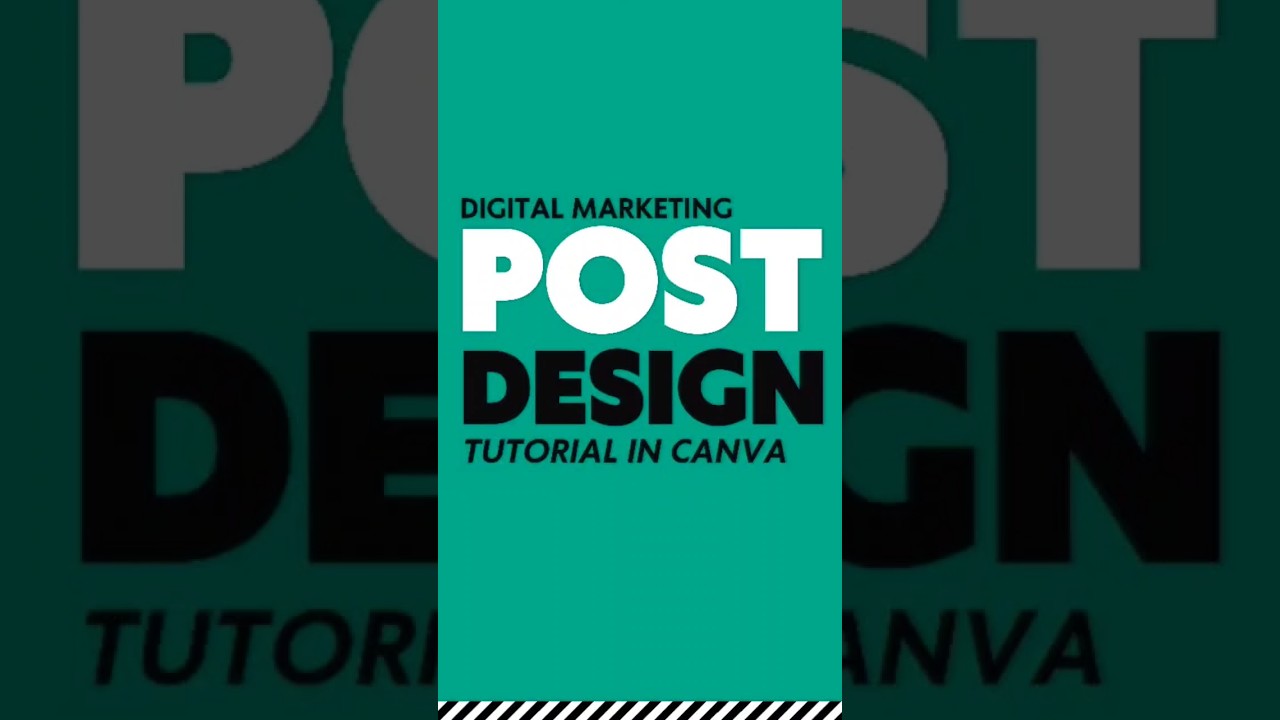 Digital Marketing Post Design Tutorial In Canva #canva #digitalmarketing #postdesign