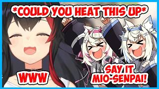 Mio misunderstood the phrase that Fuwamoco taught her during the MC session