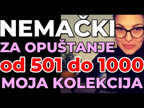 NEMAČKI A1 PLUS - REDOVI OD 501-1000 LAKOG NEMAČKOG ZA OPUŠTANJE I OBNAVLJANJE - UPOTREBITE ODMAH