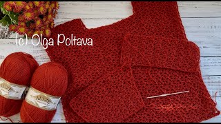 From Crochet Summer Top to Cozy Sweater. How I'm adjusting the pattern