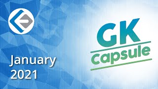 Monthly Current Affairs | January 2021 GK Capsule | Endeavor Careers