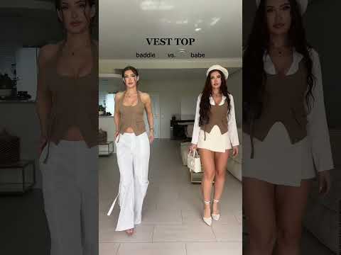 Who wore it better - baddie or babe ? #shorts #short #Chriena outfittt