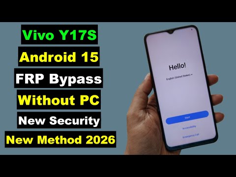 Vivo Y17S FRP Bypass 2026 New Security | Vivo Y17S FRP Bypass Android 15 Without PC | New Method