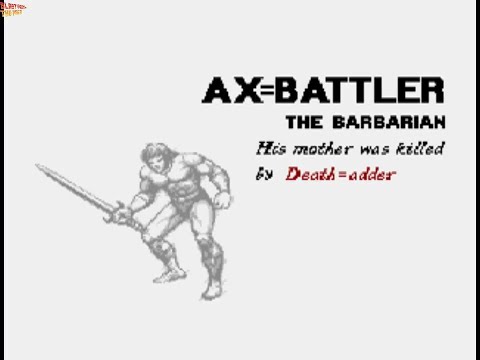 Golden Axe Sega Genesis/Megadrive Complete Playthrough as Ax Battler