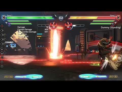 Crimson Hawk Ranger day 1 tech - post Shor/Hadouken combos[Battle for the Grid]
