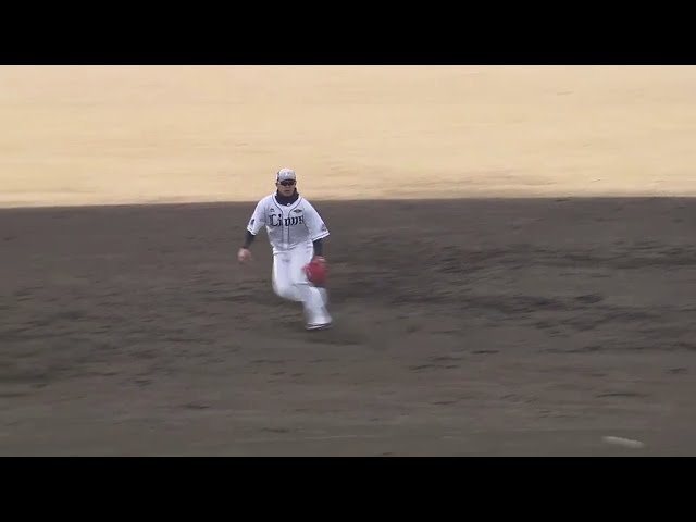 【春季キャンプ】ライオンズ二遊間の流れるようなダブルプレー!! 2018/2/3