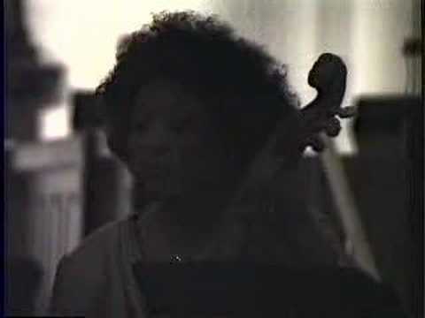 Rita Dove playing the viola da gamba
