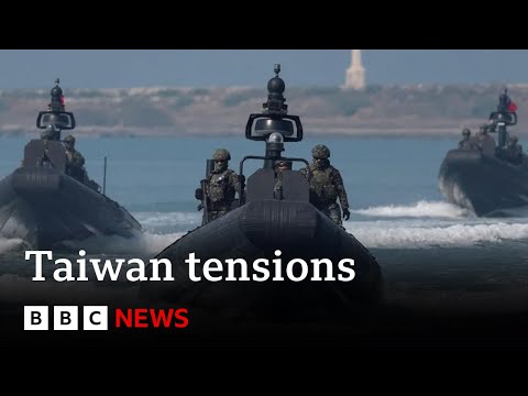 臺灣譴責中國軍演是 "無理挑釁" | BBC News (Taiwan condemns China military drills as 'irrational provocations' | BBC News)