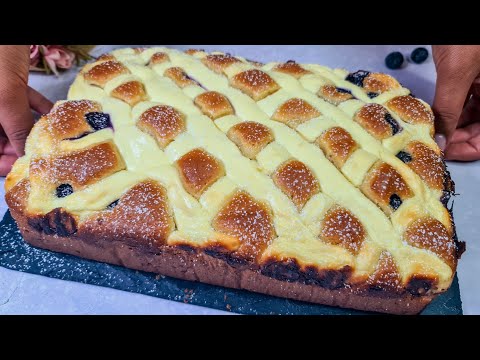 Cottage Cheese Blueberry Cake