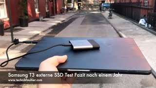 Video thumbnail for Samsung T3 externe SSD Test Fazit nach einem Jahr by Technikfaultier