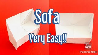 How To Make A Paper Sofa ***(very easy)***