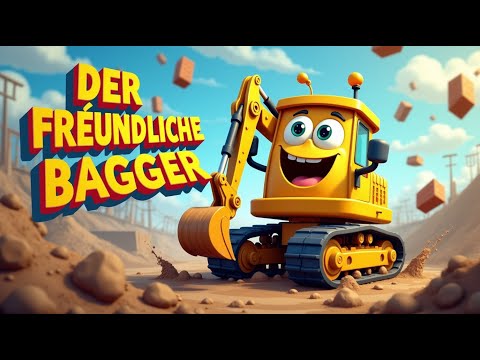 Baggerlied für Kinder – BRUMM BRUMM BRUMM! Der freundliche Bagger & seine Freunde