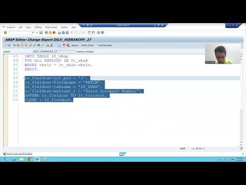 14 - ALV - Hierarchisches ALV durch REUSE_ALV_HIERSEQ_LIST_DISPLAY Teil 2