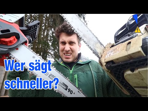 Benzin vs. Elektro - Kettensäge | Stihl MS170 vs. Einhell GE LC 36/35 Li