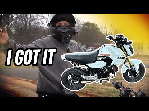 Я купил совершенно новый мотоцикл Honda Grom 2025 года выпуска!