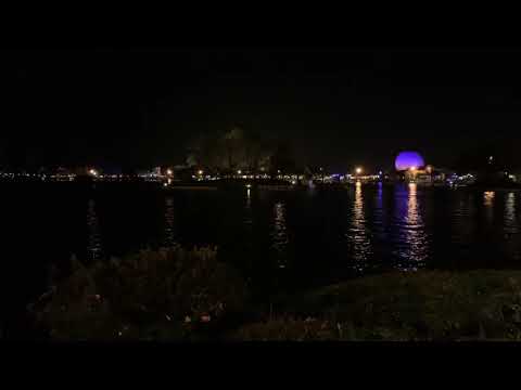 Illuminations at Epcot including pre-show music