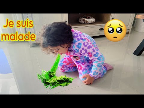 Amira is sick and she's vomiting everywhere.