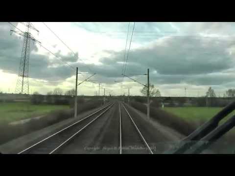 Führerstandsfahrt Stuttgart - Mannheim ( IC Steuerwagen & Weitwinkeloptik ! )