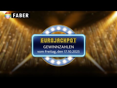 FABER Lotto · Eurojackpot-Gewinnzahlen vom Freitag, den 17.10.2025