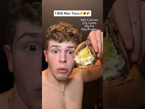 Eating a healthy homemade Big Mac Taco recipe for the day!