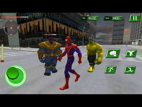 Spider Hero City Superhero City Battle | Spider Hero Vs Thanos Boss - Android GamePlay