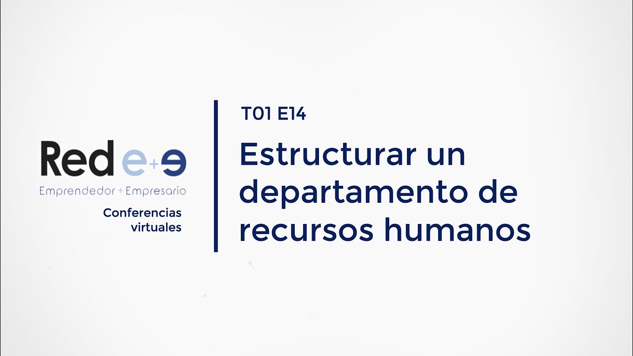 Estructurar un departamento de recursos humanos
