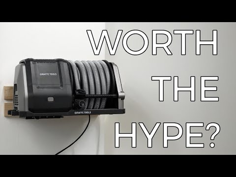 Giraffe Tools Grandstorm Retractable Wall Mounted Vacuum Cleaner