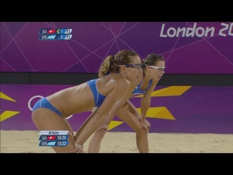 Women's Beach Volleyball Preliminary Phase - SUI v GRE | London 2012 Olympics