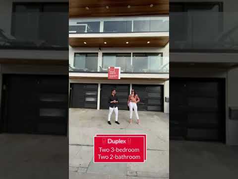 Striking, Modern Duplex with Ocean Views Steps from Hermosa Beach.