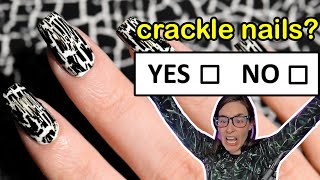 Wear crackle nails or nah? (return of the 2000s trend)