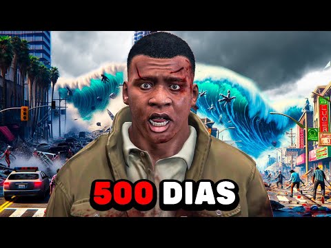 SOBREVIVÍ 500 DÍAS al FIN DEL MUNDO en GTA 5 (Película)