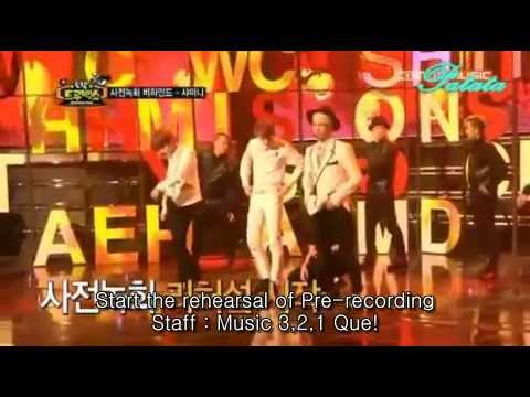 [ENG] SHINee- Behind Story of Show Champion Rehearsal (0501)