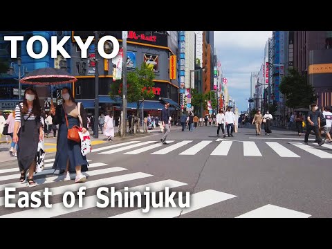 [Tokyo Walk] Shinjuku Station East Area. Pedestrian zone on holidays (June 2022)