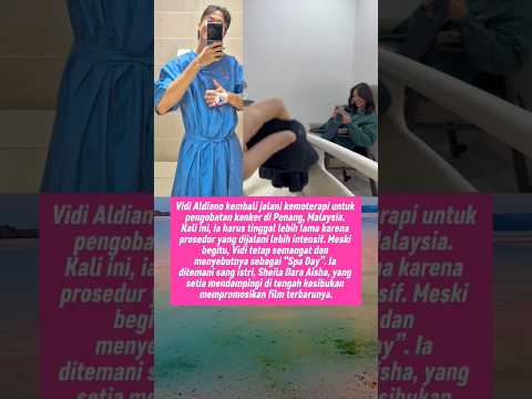 Vidi Aldiano is happy during chemotherapy in Penang, Malaysia, accompanied by Sheila Dara.