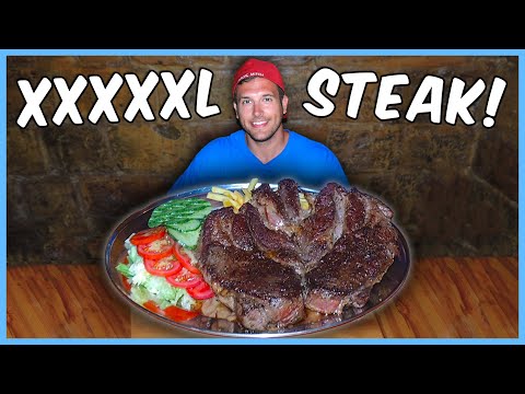 Attempting to Finish The BIGGEST Steak Challenge in Malta!