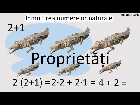 Inmultirea numerelor naturale, proprietati, matematica clasa a V-a